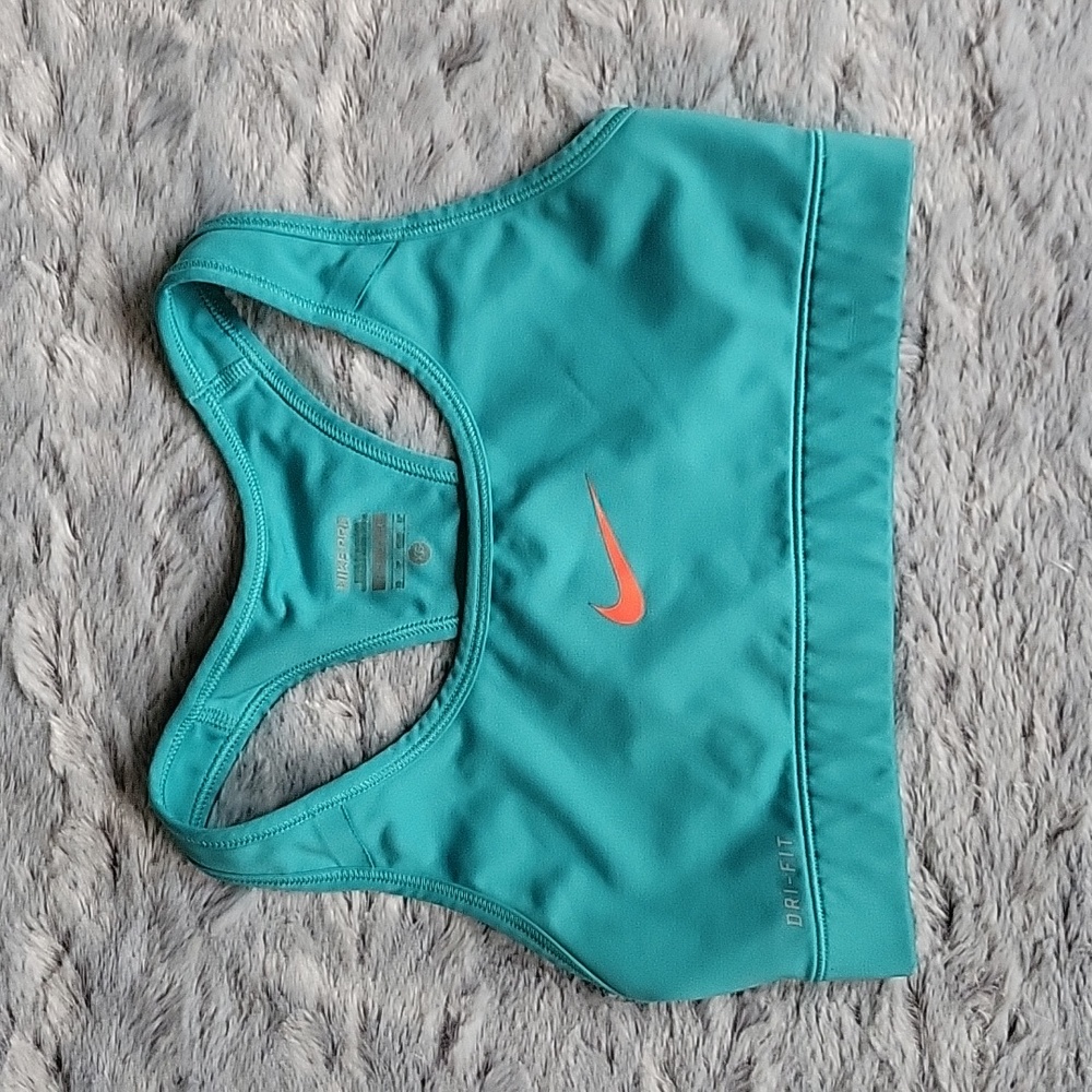 Nike Pro Teal Sports Bra, Women's Size Extra Small, Great Condition
